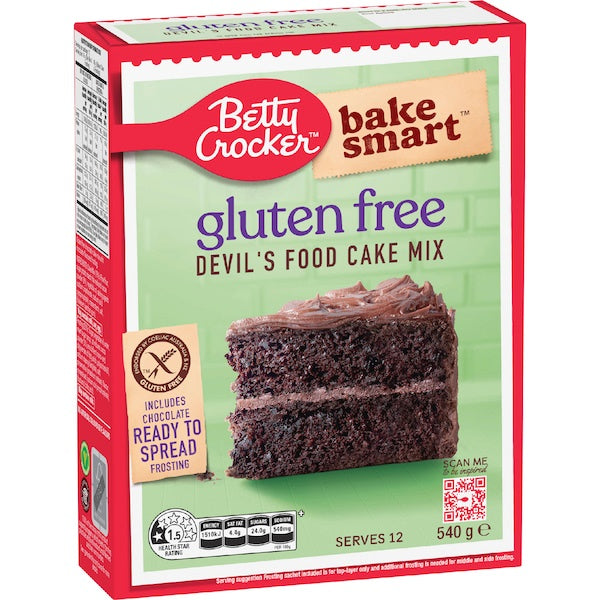 Betty Crocker GF Devils Food Cake Mix 540g