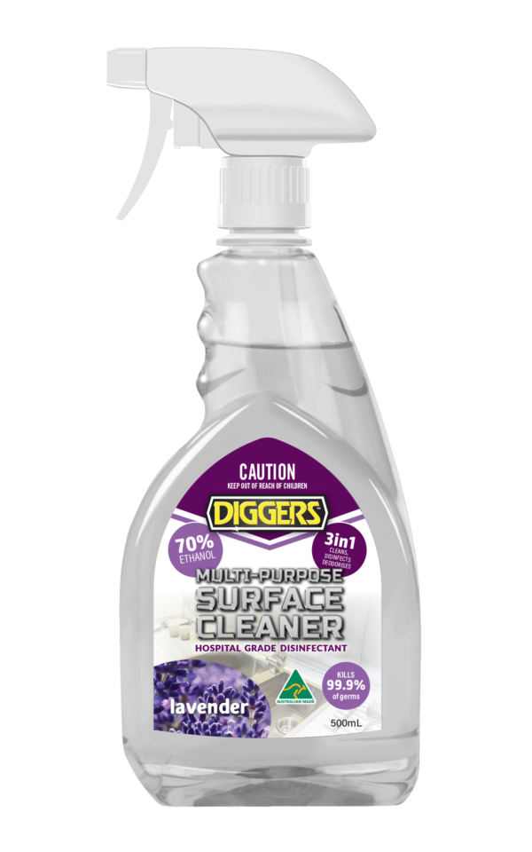 Diggers Multi-Purpose Meths Cleaner Lavender Spray 500ml