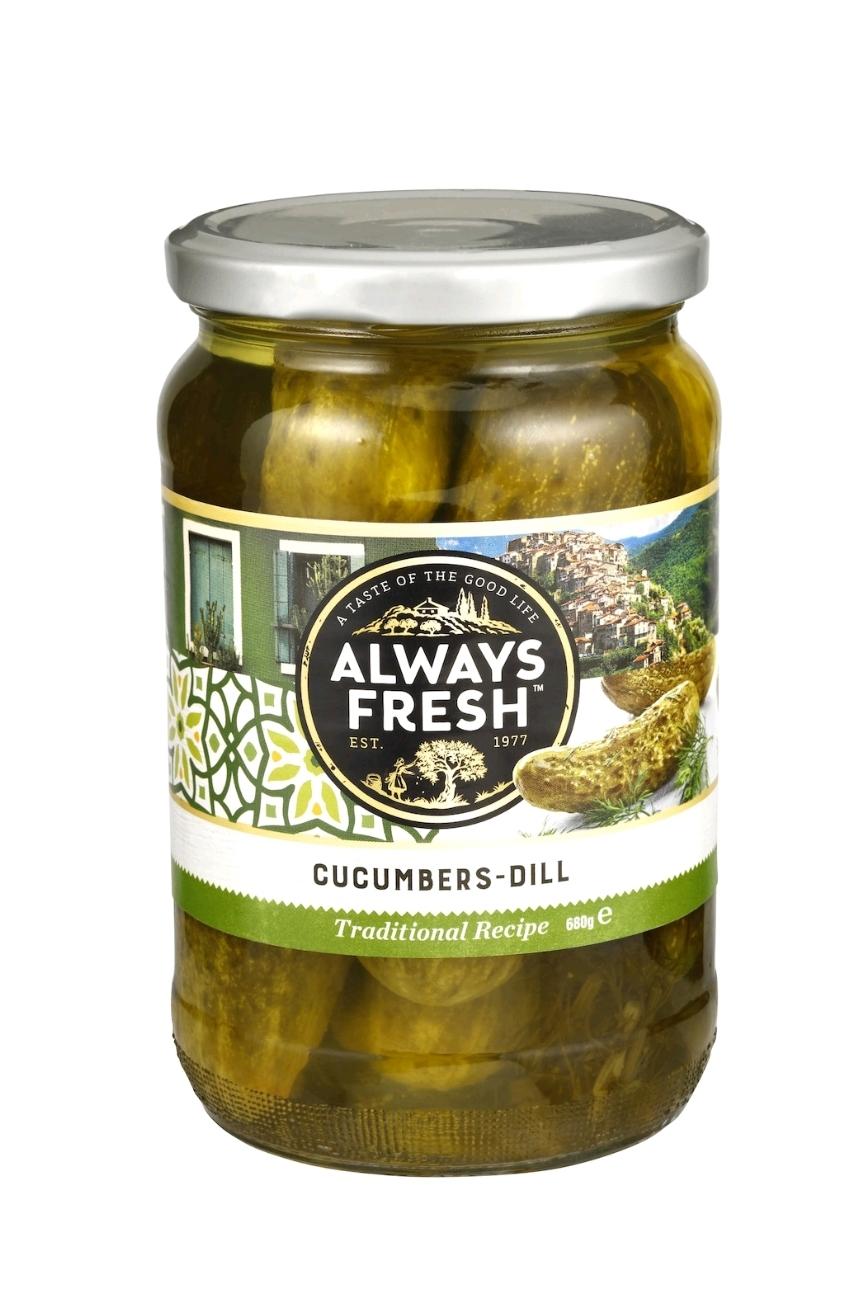 Always Fresh Cucumbers Dill 680g-Eol