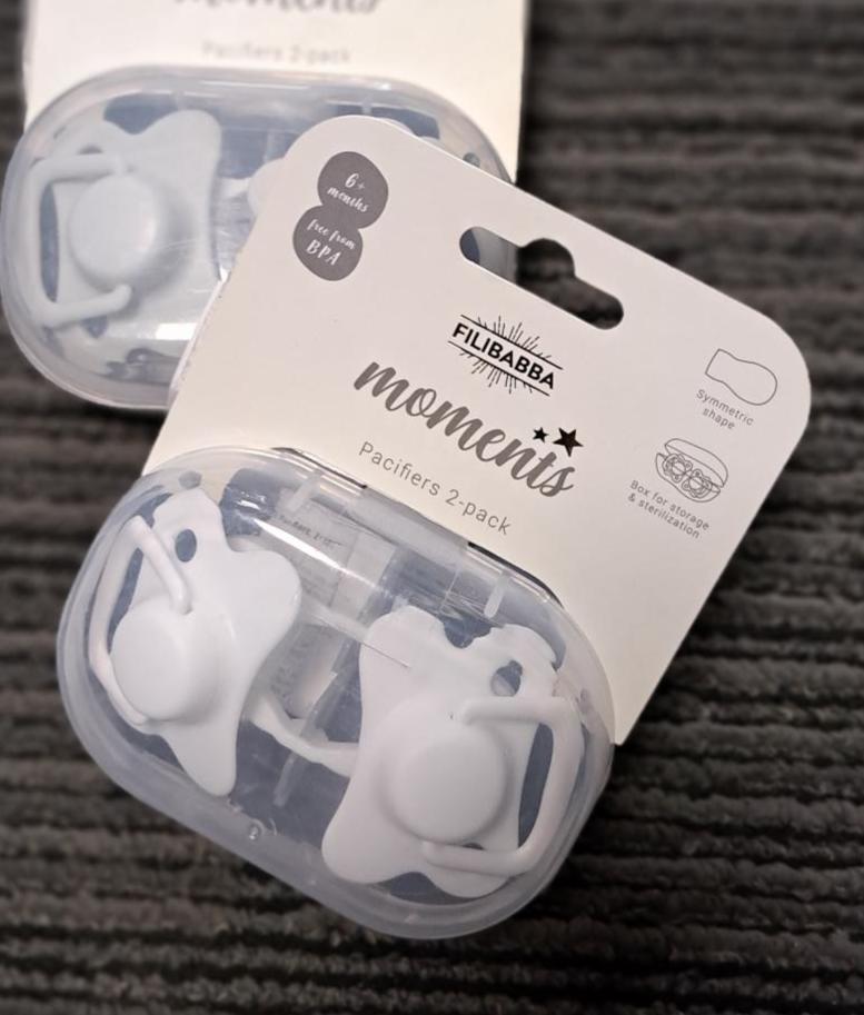 Filibabba Moments Pacifier 6mths+ 2pk - EOL