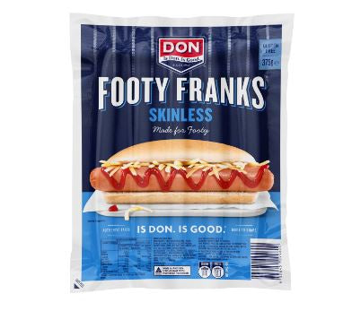 Don Frankfurt Hot Dogs Skinless 375g