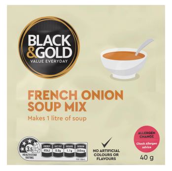 Black & Gold French Onion Soup Mix 40g