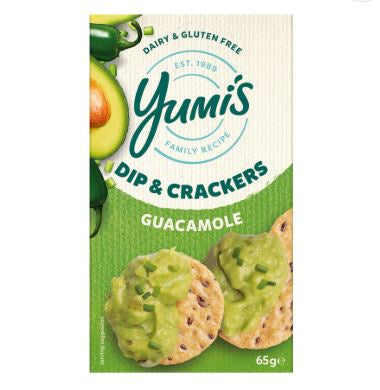 Yumi's Guacamole Dip & Crackers 65g