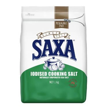 Saxa Iodised Cooking Salt 1kg