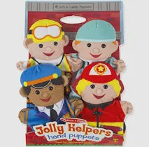 Melissa & Doug Jolly Helpers Hand Puppets Set 4