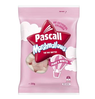 Pascall Pink & White Marshmallows 280g