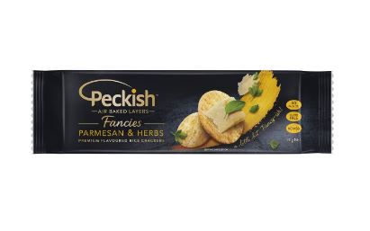 Peckish Gluten Free Fancies Parmesan & Herbs Rice Crackers 90g