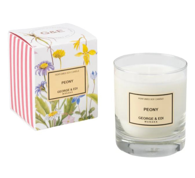 George & Edi Peony Candle