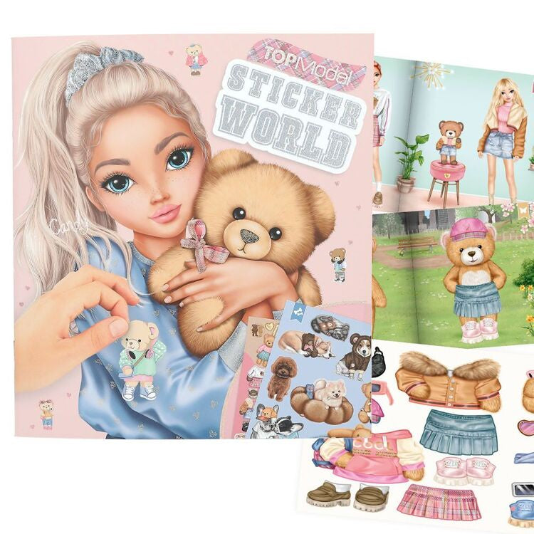 Top Model Teddy Sticker World