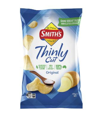 Smith's Thinly Cut Potato Chips Original 175g - EOL