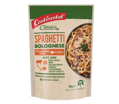 Continental Spaghetti Bolognese Recipe Base 50g