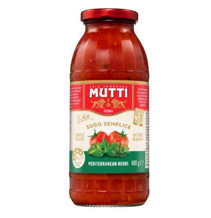 Mutti Sugo Tomato Mediterranean Herbs Sauce 400g