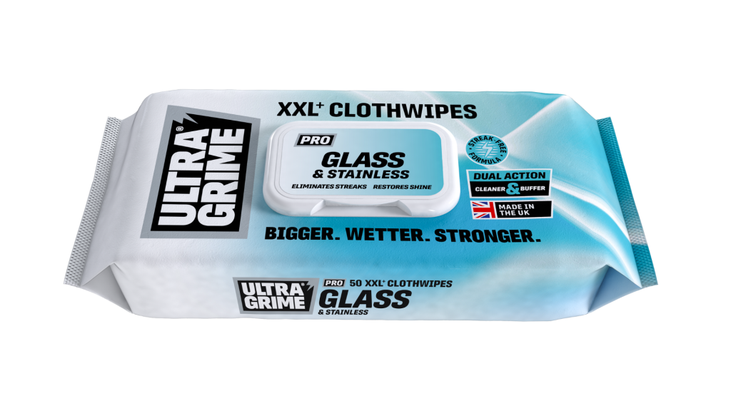 UltraGrime Glass & Stainless Clothwipes 50pk