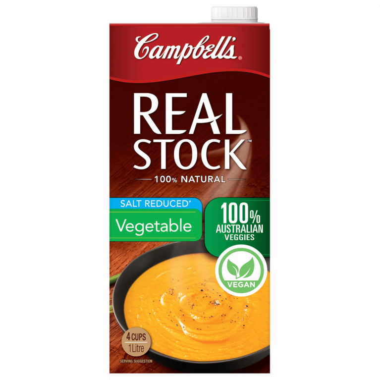 Campbells Real Stock Vegetable Salt Reduced 1L