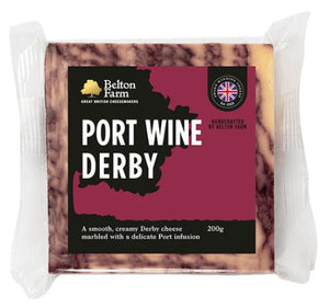 Belton Farm Port Wine Derby Cheese 180g