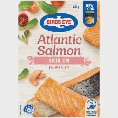 Birds Eye Salmon Portions Skin On 2pk 250g