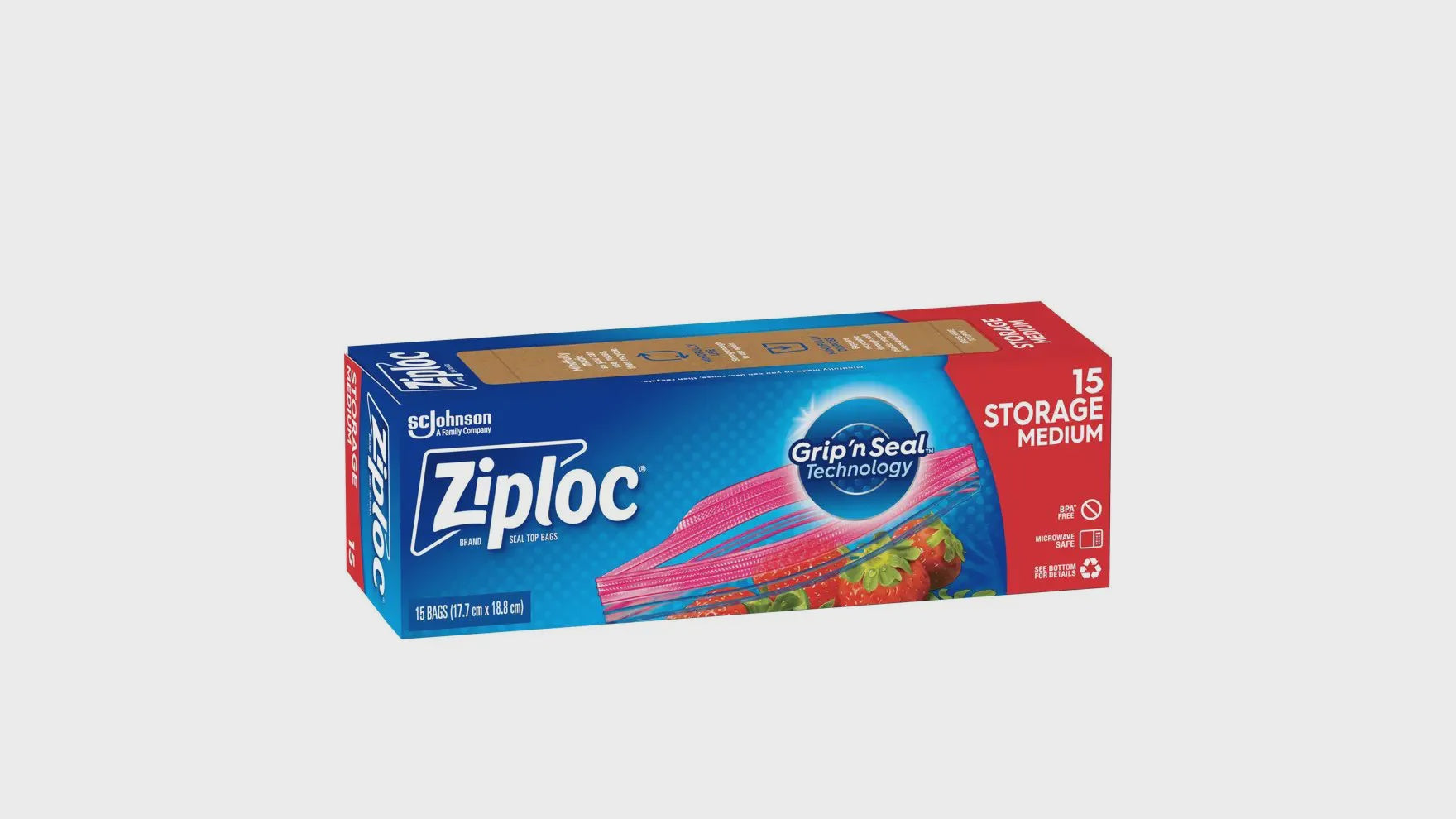 Ziploc Medium Resealable Bag 15pk