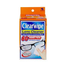 Clearwipe Lense Cleaner Wipe 60pk