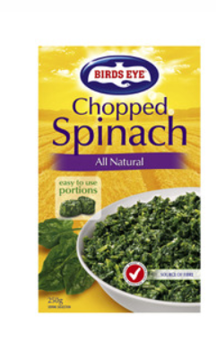 Birds Eye Chopped Spinach 250g