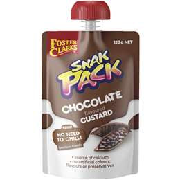 Foster Clarks Snack Pack Custard Choc 120g