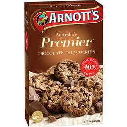 Arnott's Premier Chocolate Chip Cookies 310g