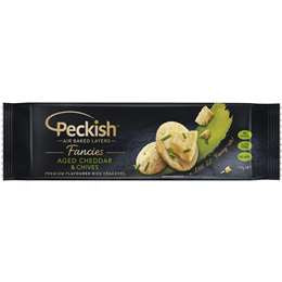 Peckish Gluten Free Fancies Aged Cheddar & Chives Rice Crackers 90g