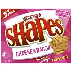 Arnott's Shapes Cheese & Bacon 180g