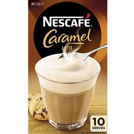 Nescafe Caramel Latte Coffee Sachets 10pk 170g