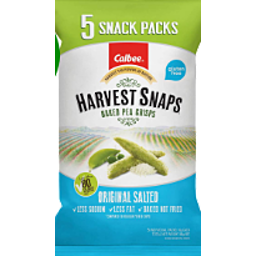 Harvest Pea Snaps Original Salted 5pk