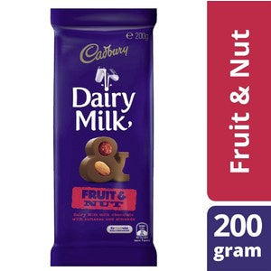 Cadbury Dairy Milk Fruit and Nut Chocolate 180g