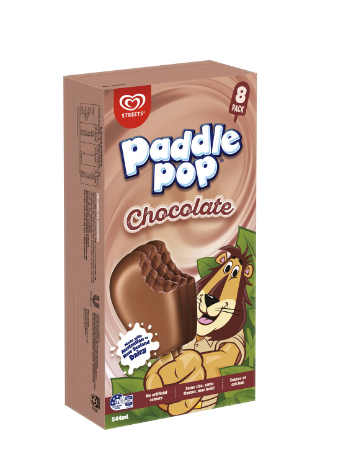 Streets Paddle Pop  Chocolate  8pk