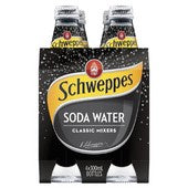 Schweppes Soda Water 300ml x 4pk