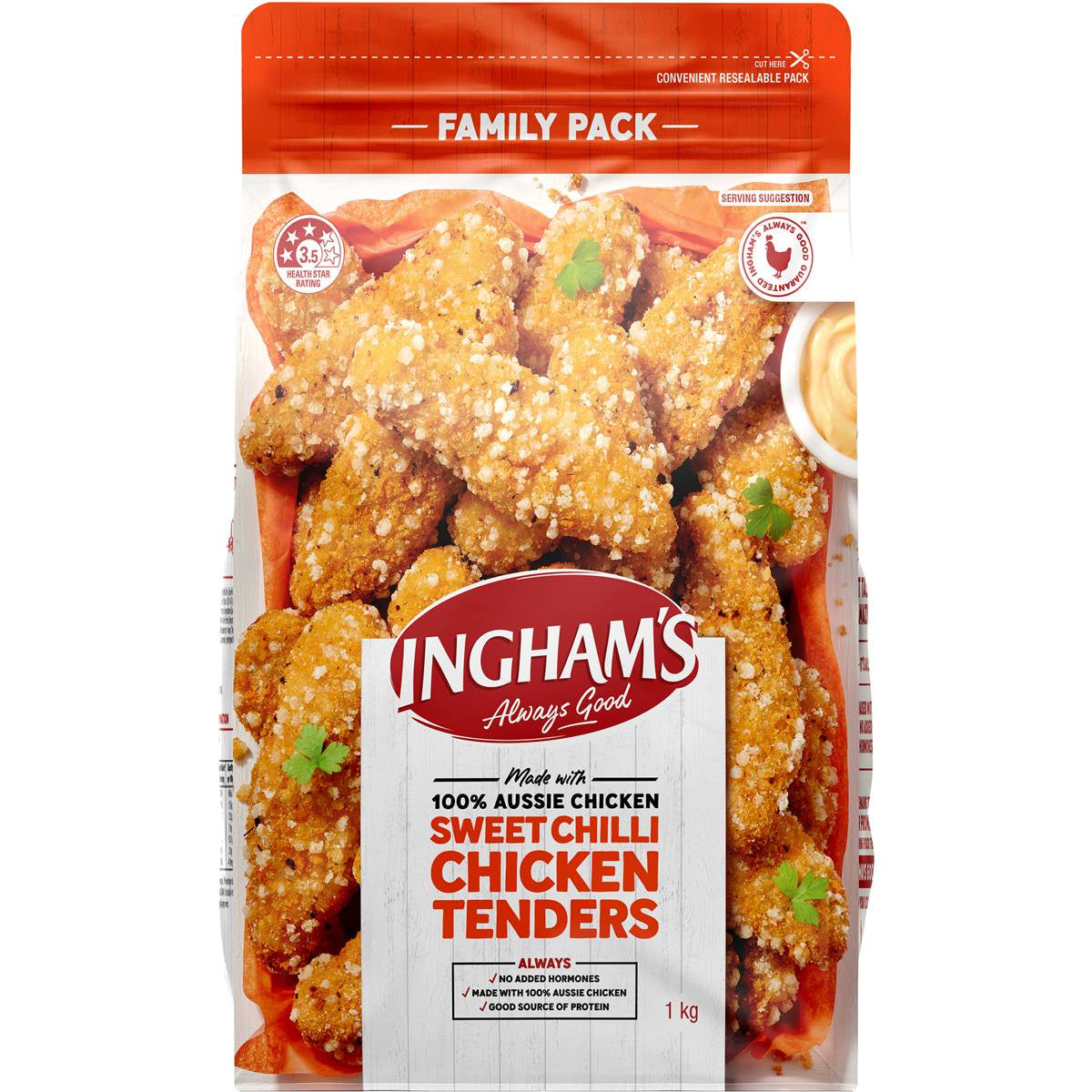 Inghams Chicken Tenders sweet Chilli-1Kg