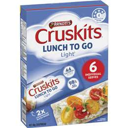 Arnott's Cruskits Light Lunch To Go Multipack Crispbreads 6 Pack 68g