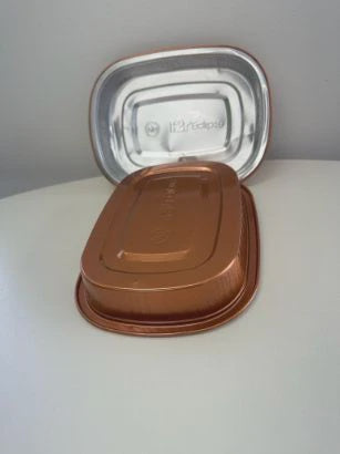 SW FOIL TRAY 2040ML ROSE GOLD/SILVER