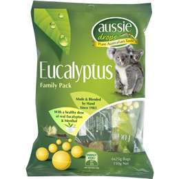 Aussie Drops Eucalyptus 25g x 6pk 150g