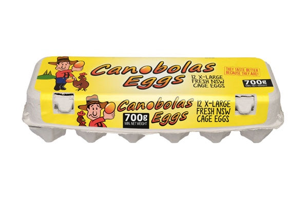 Canobolas Cage Eggs 700g 12pk