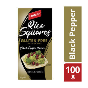 Fantastic Rice Squares Black Pepper 100g