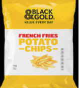 Black & Gold French Fries Potato Chips 1kg