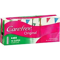 Carefree Original Tampons Super 16pk