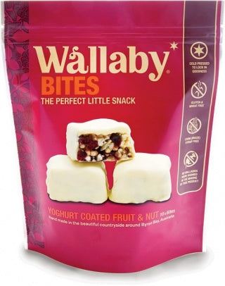 Wallaby Bites Yoghurt Fruit&Nut 150g EOL