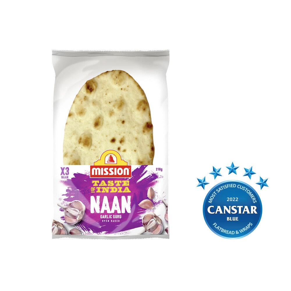 Mission  Naan GARLIC & HERB 4PK