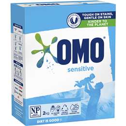 Omo Laundry Powder Front and Top Loader Sensitive 2kg