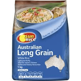 Sunrice Long Grain White Rice 1kg