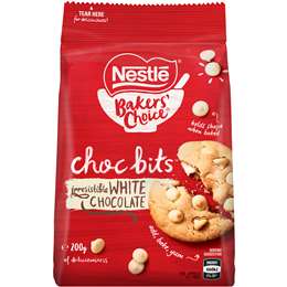 Nestle Bakers Choice White Chocolate Bits 200g