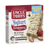 Uncle Tobys Muesli Bars Yoghurt Strawberry 6Pk 18g