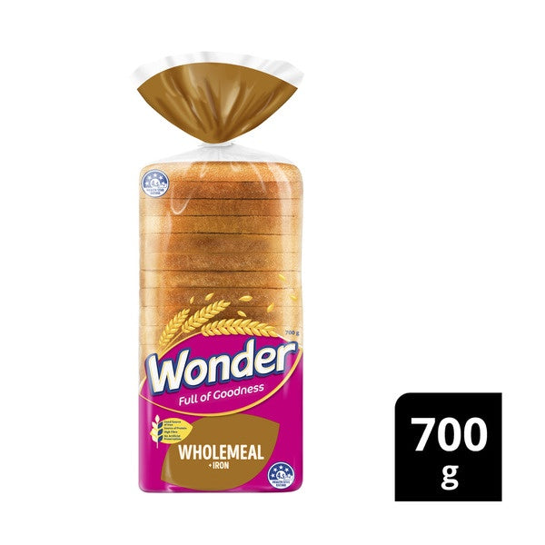 Wonder White Smooth Wholemeal Sandwich 700g