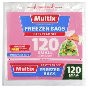 Multix Freezer Bags Tear Off Small 120pk