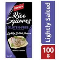 Fantastic Rice Squares Lightly Salted 100g