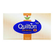 Quilton 3ply Aloe Vera 95 White Facial Tissues